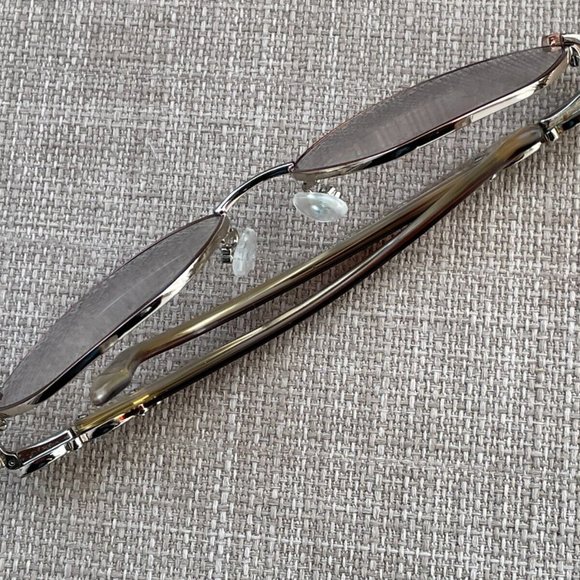 Sophia Loren by Zyloware Ladies Eyeglasses Gold/Red Tone Crystal Accent Glasses - Picture 8 of 12